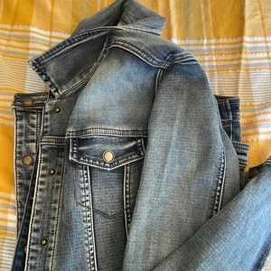 Tunic length jean jacket!